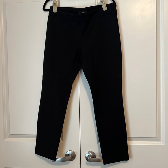 Ladies black pull on slim leg pants. - Picture 1 of 3